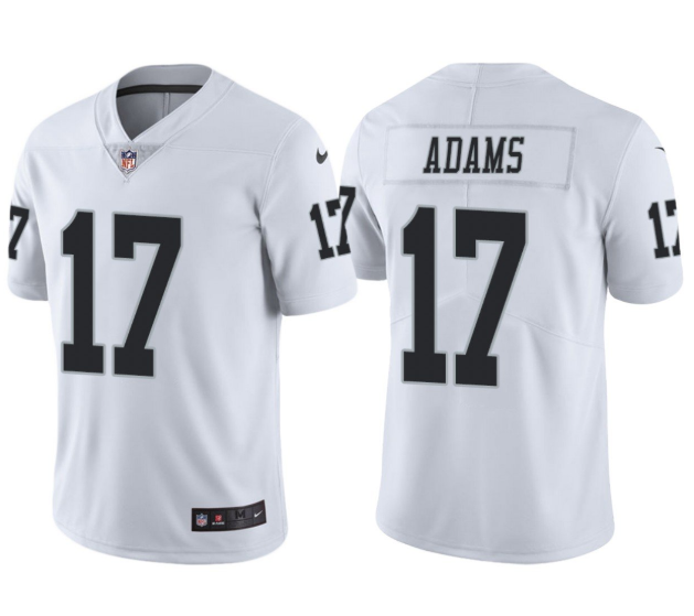 Youth Las Vegas Raiders #17 Davante Adams White Vapor Untouchable Limited Stitched Jersey